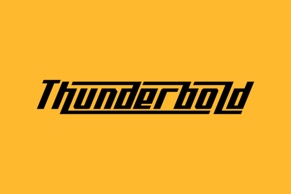 Thunderbold Font - Featured Image