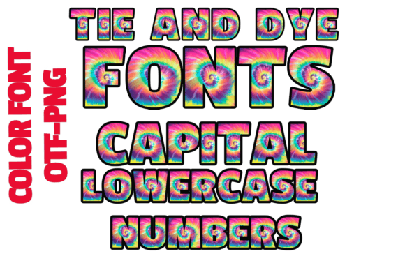 Tie Dye Font - Featured Image