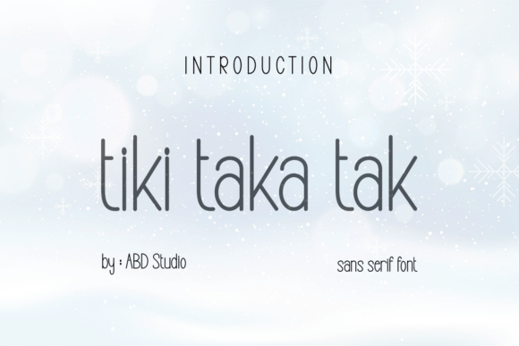 Tiki Taka Tak Font - Featured Image
