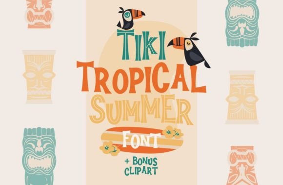 Tiki Tropical Summer Font - Featured Image