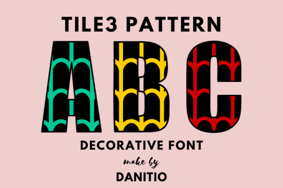 Tile 3 Pattern Font - Featured Image