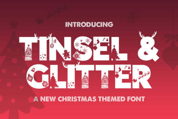 Tinsel & Glitter Font - Featured Image