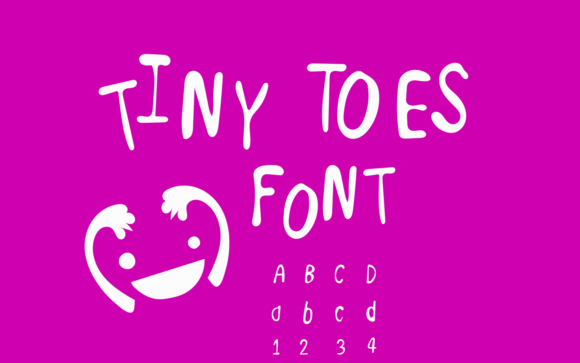Tiny Toes Font - Featured Image