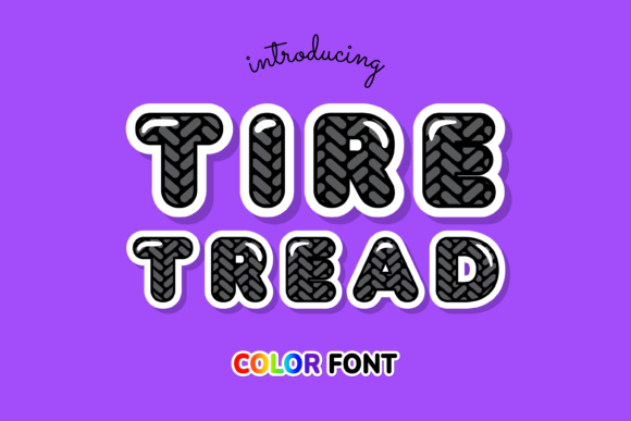 Tire Tread Font - Featured Image