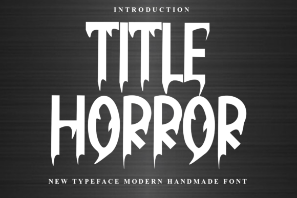 Title Horror Font - Featured Image