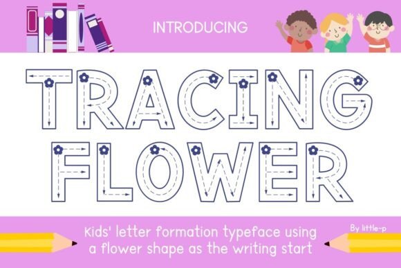 Tracing Flower Font - Featured Image