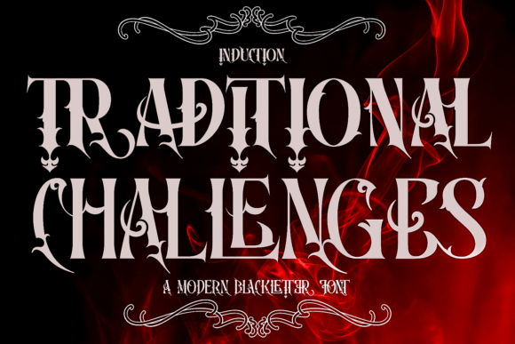 Traditional Challenges Font - Featured Image