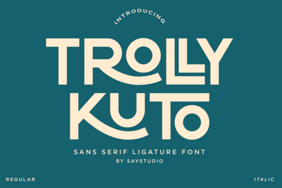 Trolly Kuto Font - Featured Image