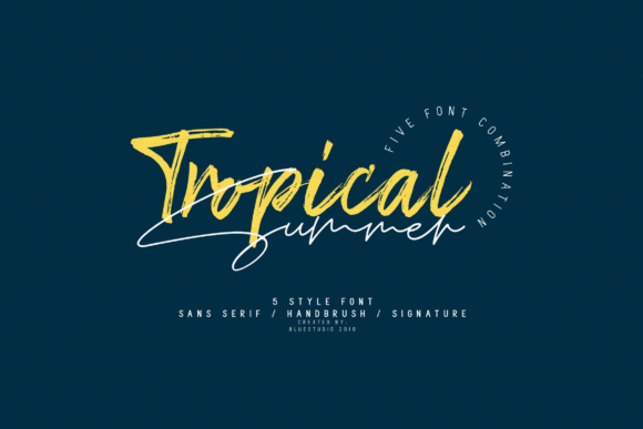 Tropical Summer Font - Featured Image