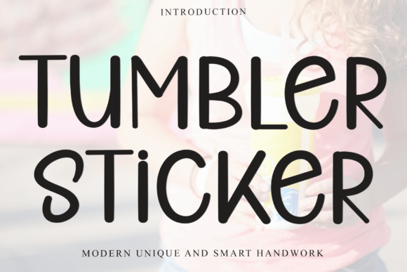 Tumbler Sticker Font - Featured Image