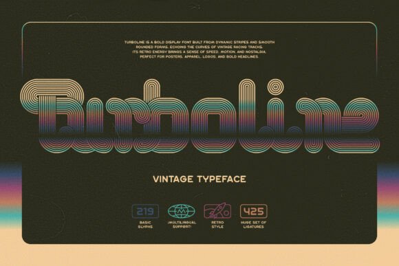 Turboline Font - Featured Image