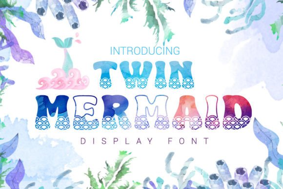 Twin Mermaid Font - Featured Image