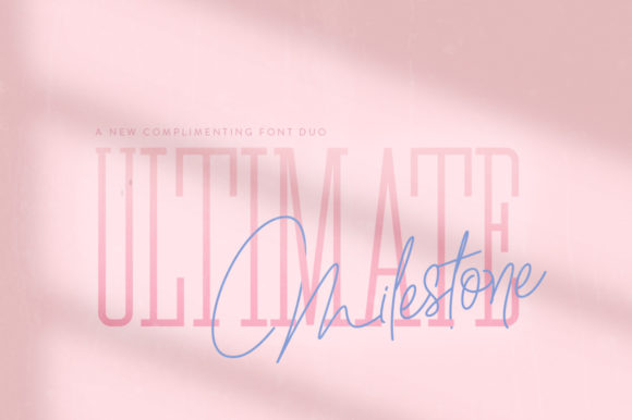 Ultimate Milestone Font - Featured Image