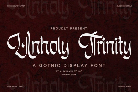 Unholy Trinity Font - Featured Image
