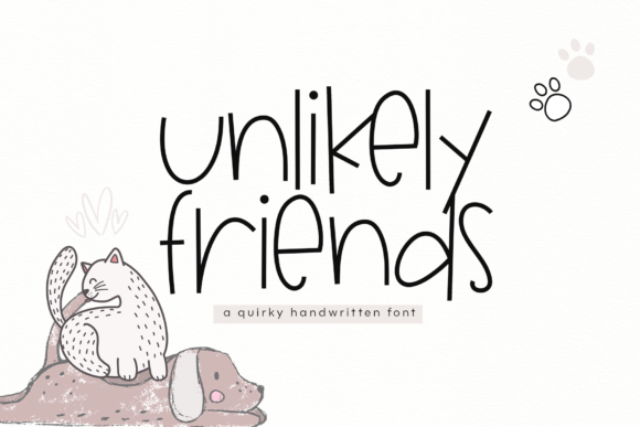 Unlikely Friends Font - Featured Image