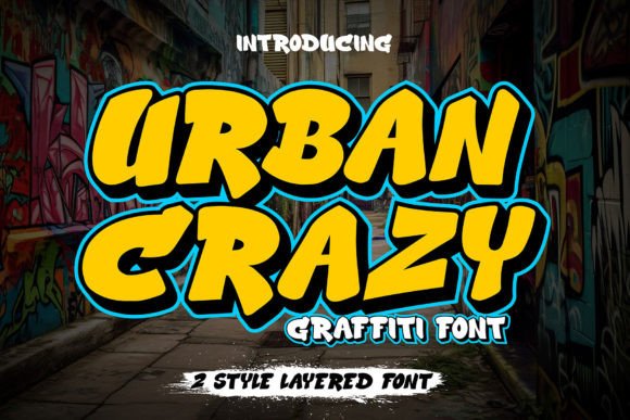 Urban Crazy Font - Featured Image