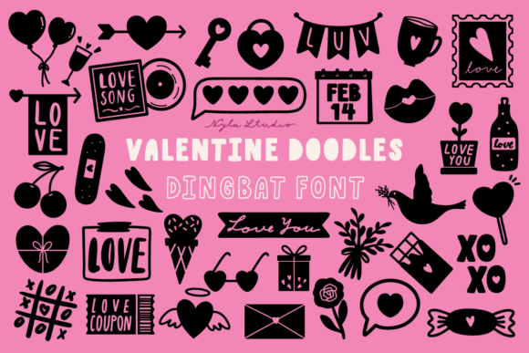 Valentine Doodles Font - Featured Image