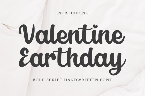 Valentine Earthday Font - Featured Image