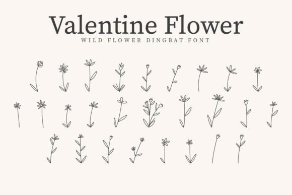 Valentine Flower Font - Featured Image