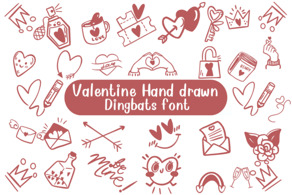 Valentine Hand Drawn Font - Featured Image