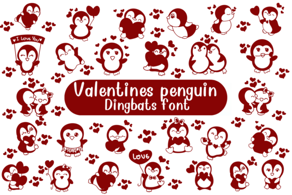 Valentine Penguin Font - Featured Image