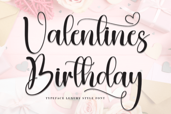 Valentines Birthday Font - Featured Image