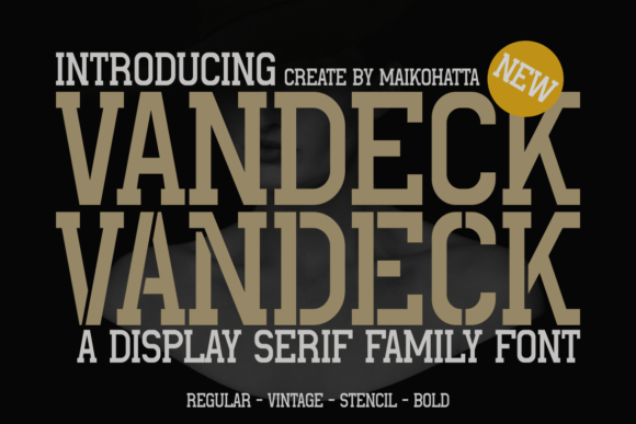 Vandeck Font - Featured Image