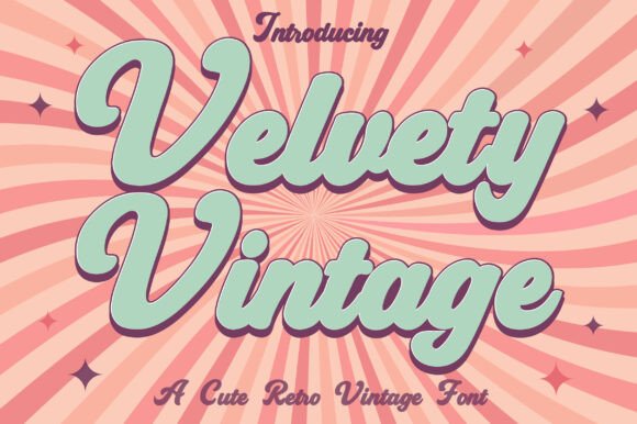 Velvety Vintage Font - Featured Image