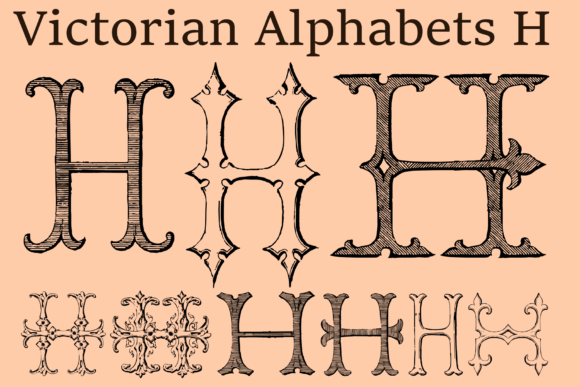 Victorian Alphabets H Font - Featured Image