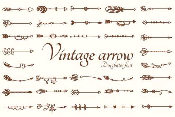 Vintage Arrow Font - Featured Image