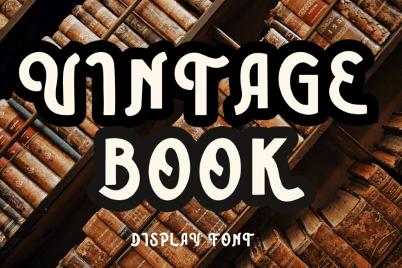 Vintage Books Font - Featured Image
