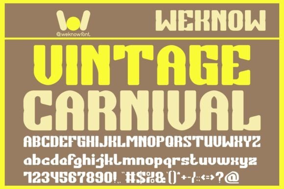 Vintage Carnival Font - Featured Image