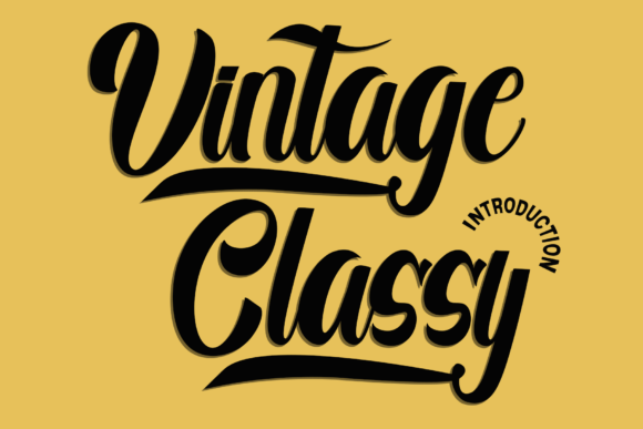 Vintage Classy Font - Featured Image