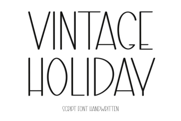 Vintage Holiday Font - Featured Image