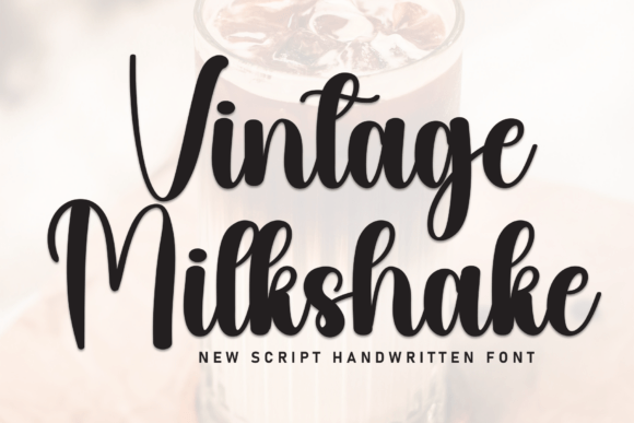 Vintage Milkshake Font - Featured Image