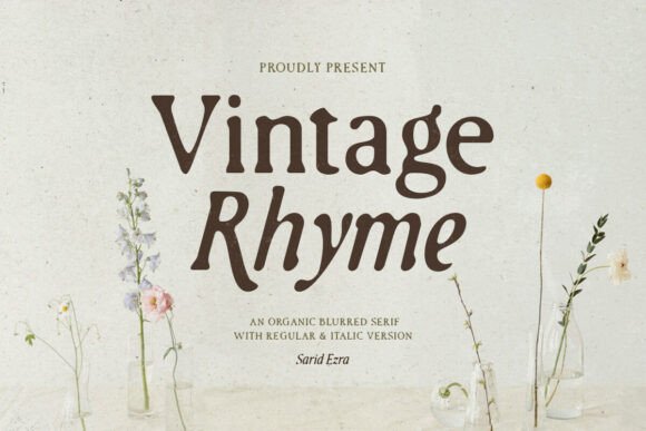 Vintage Rhyme Font - Featured Image