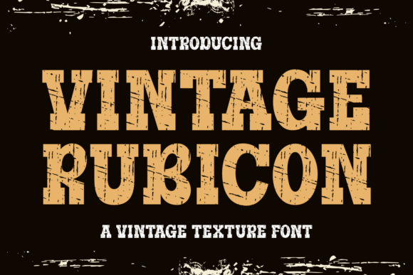 Vintage Rubicon Font - Featured Image
