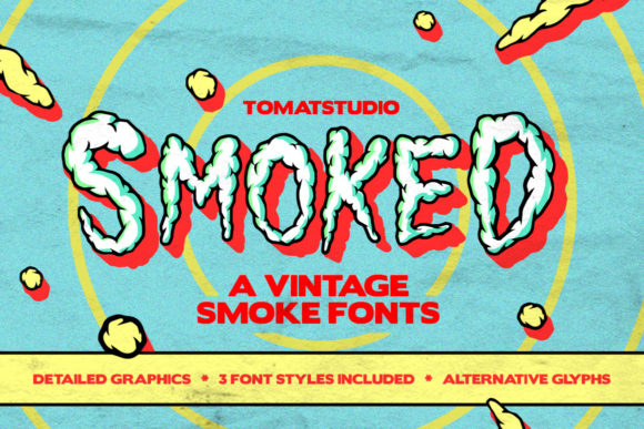 Vintage Smoked Font - Featured Image