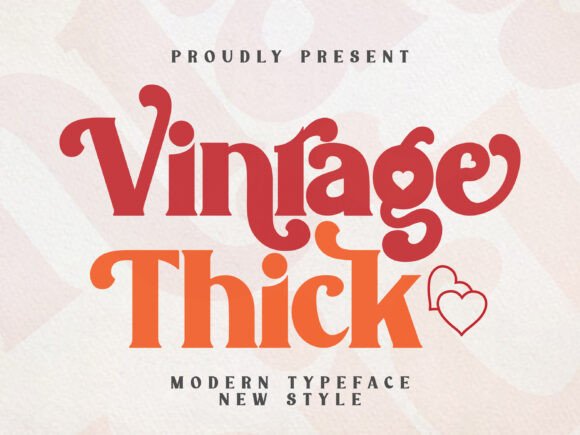 Vintage Thick Font - Featured Image