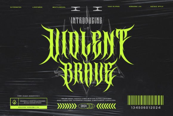Violent Brave Font - Featured Image