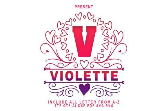 Violette Lovely Monogram Font - Featured Image