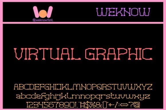 Virtual Graphic Font - Featured Image