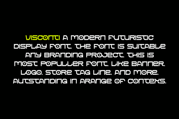 Visconti Font - Featured Image