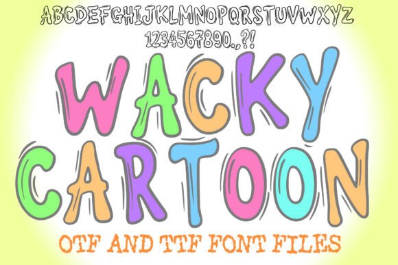 Wacky Cartoon Font - Featured Image