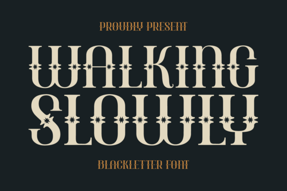 Walking Slowly Font - Featured Image