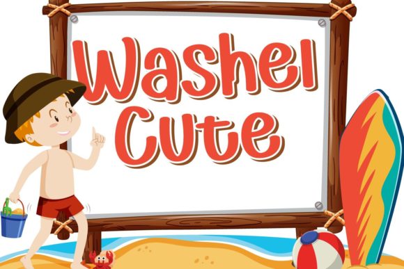 Washel Cute Font - Featured Image