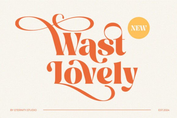 Wast Lovely Stylish Retro Font - Featured Image