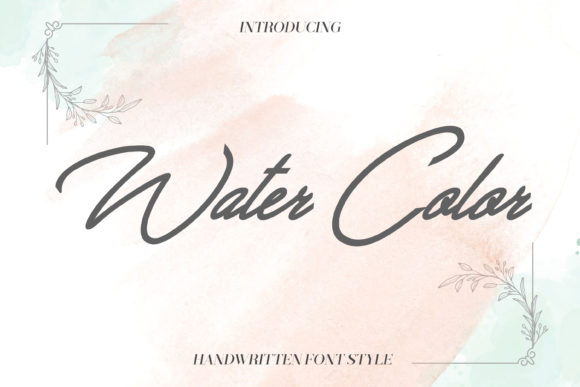 Water Color Font - Featured Image