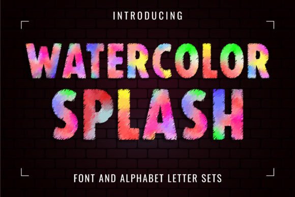 Watercolor Splash Font - Featured Image