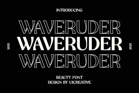 Waveruder Font - Featured Image